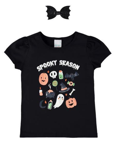 CAMISETA HALLOWEEN COM PRESILHA